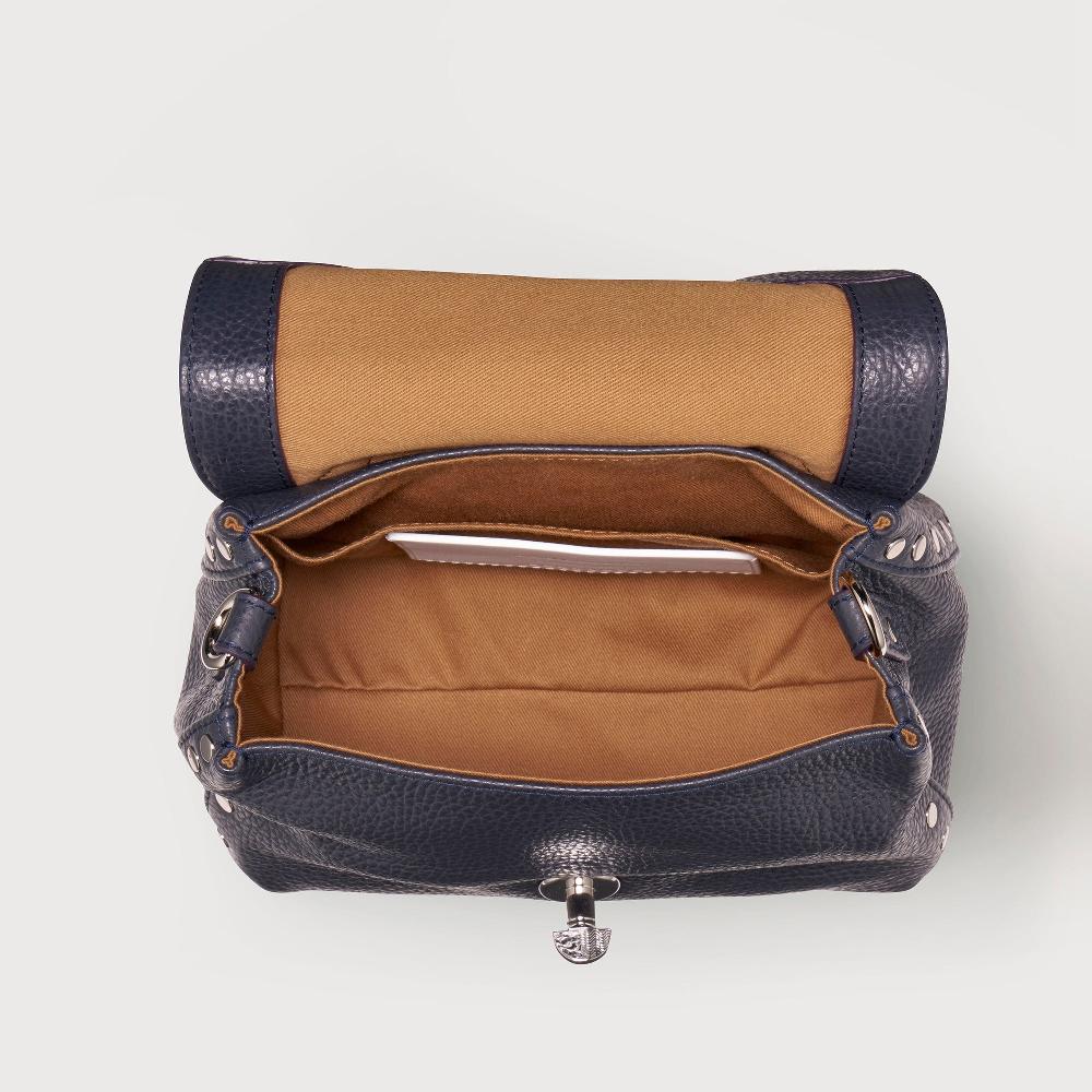 Zanellato BORSA POSTINA® BABY IN PELLE MARTELLATA DARK NAVY | Zanellato Vendite Flash