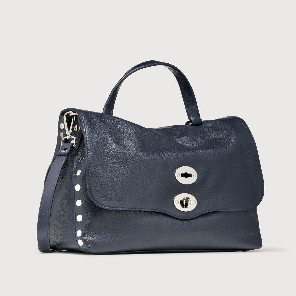 Zanellato BORSA POSTINA® MEDIUM IN PELLE MARTELLATA DARK NAVY | Zanellato In Saldo