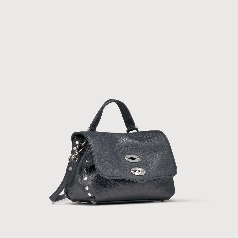 Zanellato BORSA POSTINA® BABY IN PELLE MARTELLATA DARK NAVY | Zanellato Nuova