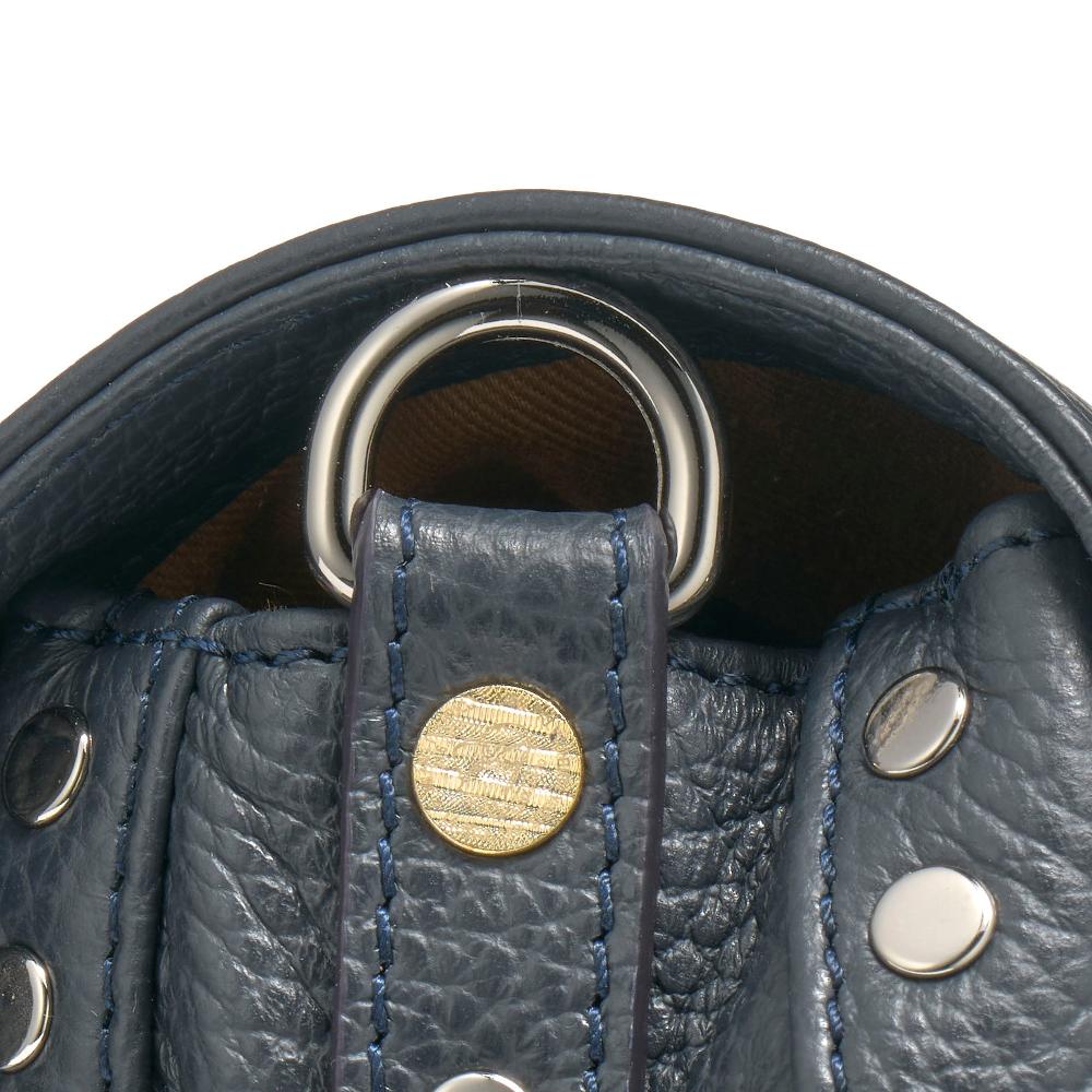 Zanellato BORSA POSTINA® BABY IN PELLE MARTELLATA DARK NAVY | Zanellato Nuova