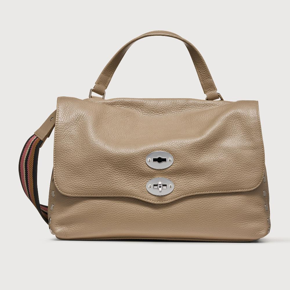 Zanellato BORSA POSTINA® MEDIUM IN PELLE MARTELLATA GREY CRETA | Zanellato Moda