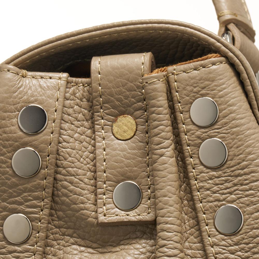 Zanellato BORSA POSTINA® MEDIUM IN PELLE MARTELLATA GREY CRETA | Zanellato Moda