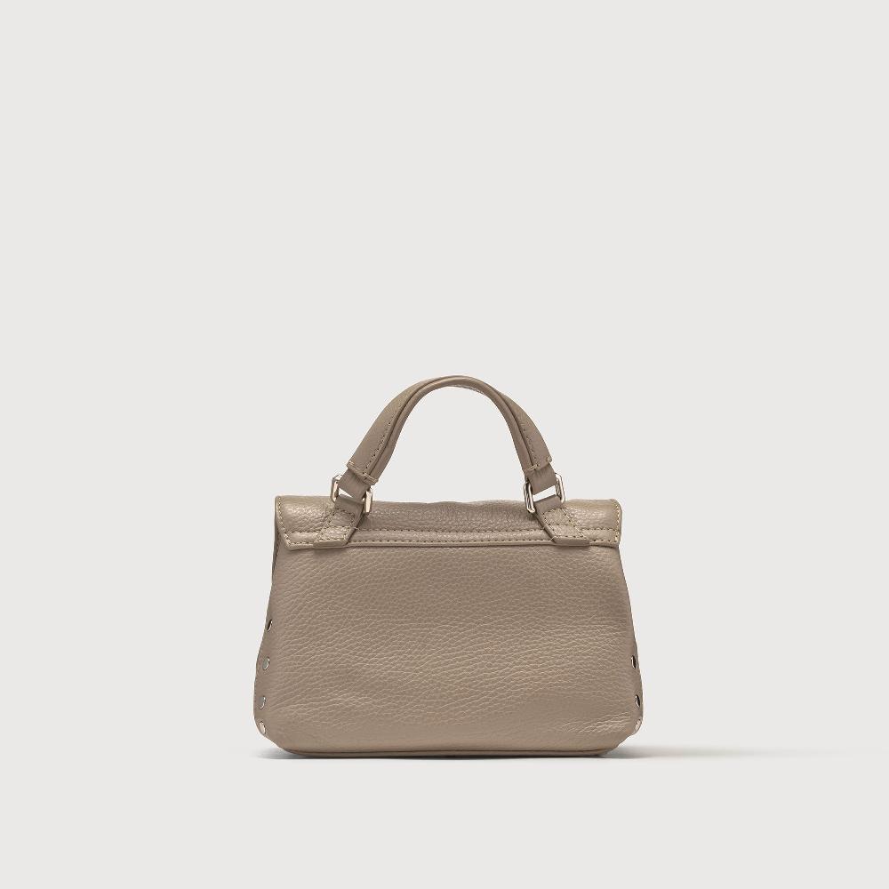 Zanellato BORSA POSTINA® BABY IN PELLE MARTELLATA GREY CRETA | Zanellato 2025