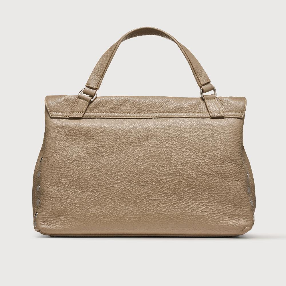 Zanellato BORSA POSTINA® MEDIUM IN PELLE MARTELLATA GREY CRETA | Zanellato Italia