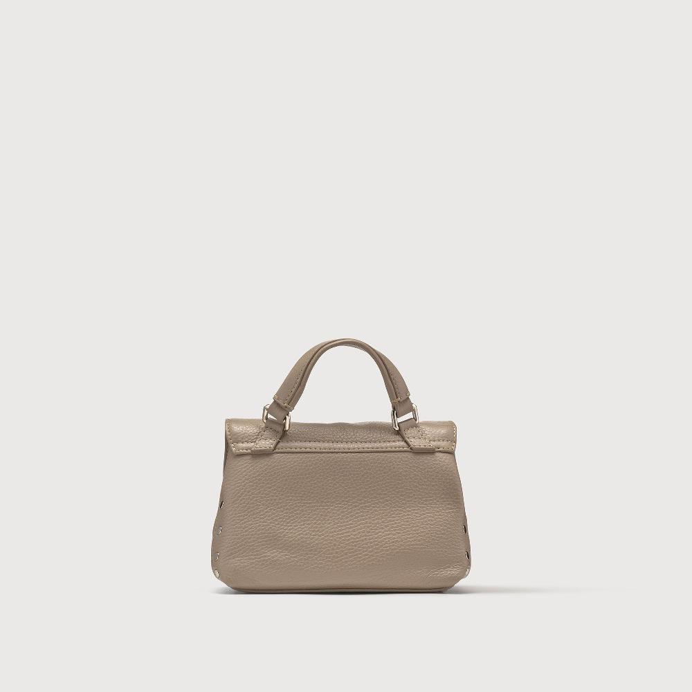 Zanellato BORSA POSTINA® BABY IN PELLE MARTELLATA GREY CRETA | Zanellato 2025