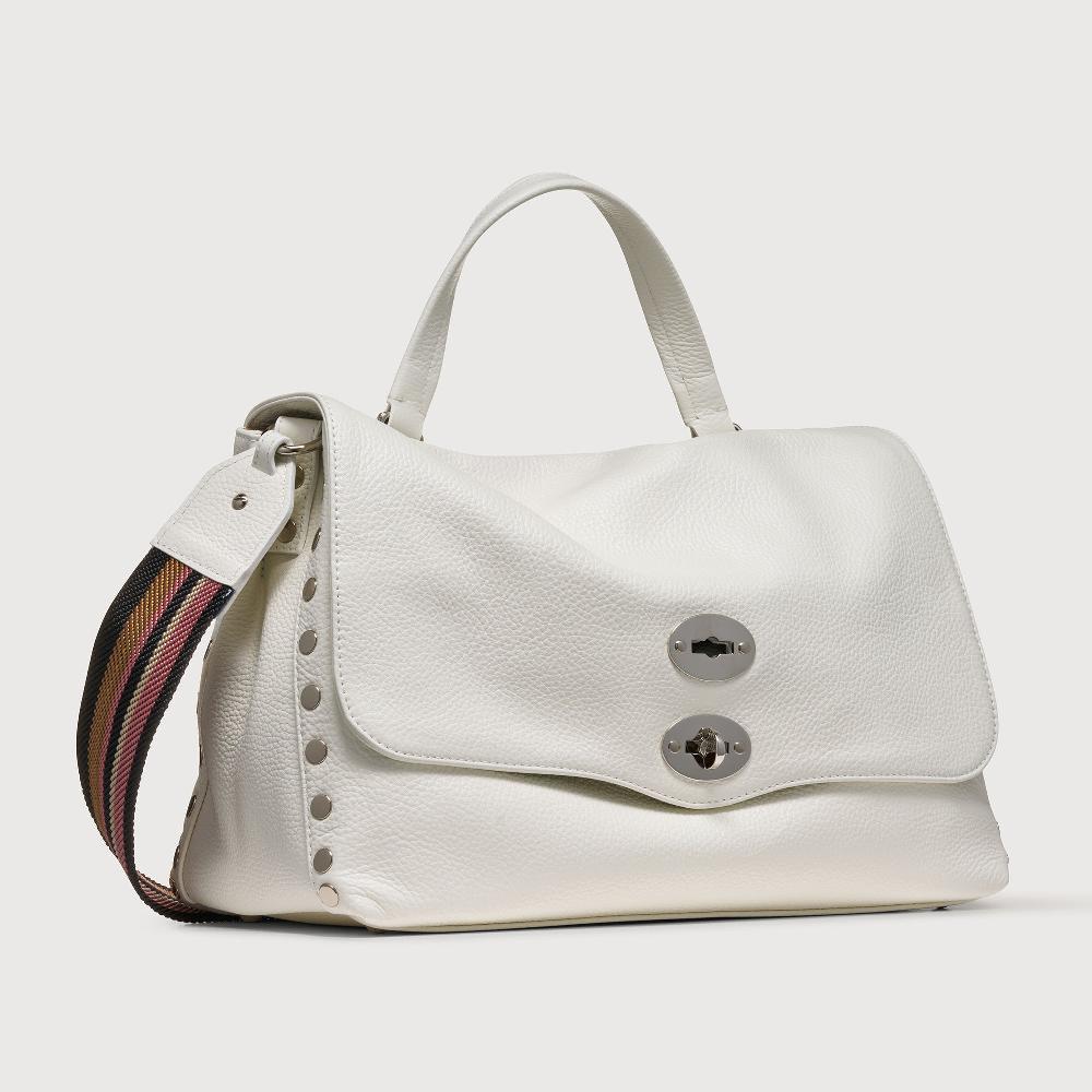 Zanellato BORSA POSTINA® MEDIUM IN PELLE MARTELLATA BIANCO LATTE | Zanellato Promozione