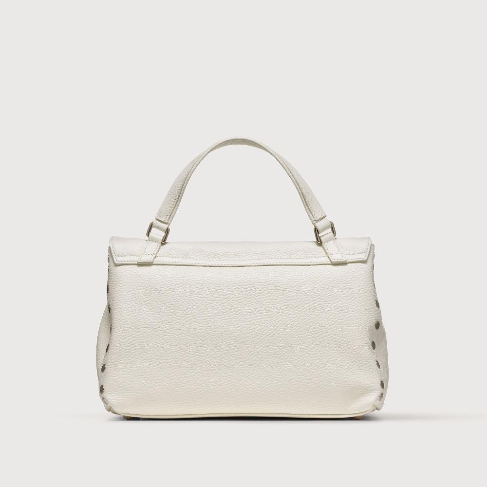 Zanellato BORSA POSTINA® SMALL IN PELLE MARTELLATA BIANCO LATTE | Zanellato Pezzi Unici