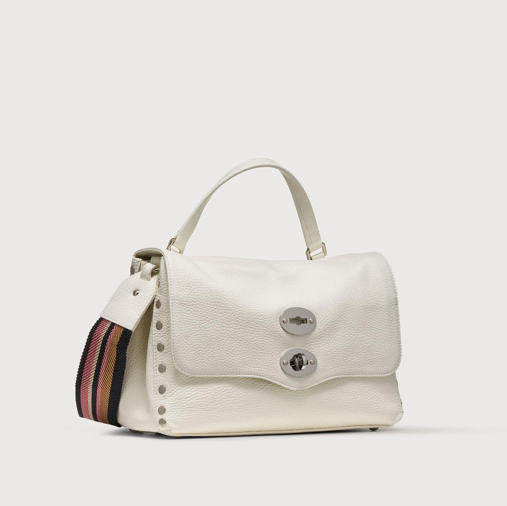 Zanellato BORSA POSTINA® SMALL IN PELLE MARTELLATA BIANCO LATTE | Zanellato Negozi Online
