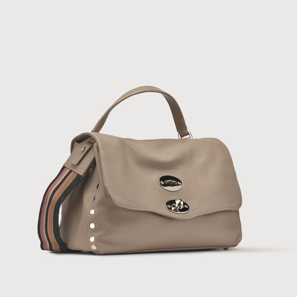 Zanellato BORSA POSTINA® SMALL IN PELLE MARTELLATA CRETA | Zanellato Consegna Veloce