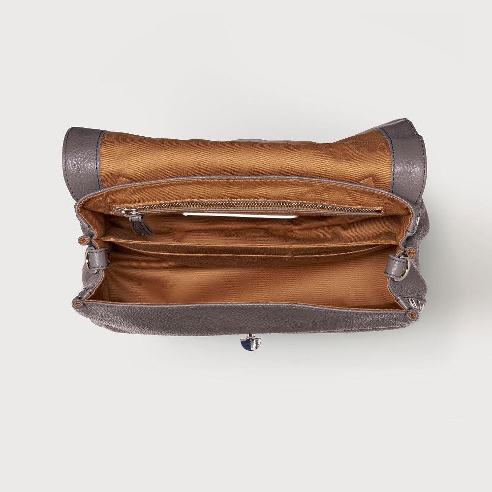 Zanellato BORSA POSTINA® SMALL IN PELLE MARTELLATA MONTEBIANCO | Zanellato Promozione Limitata