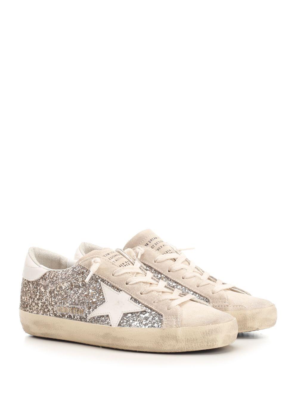 Al Duca D'Aosta Golden Goose Sneakers "Super Star" glitter Economico
