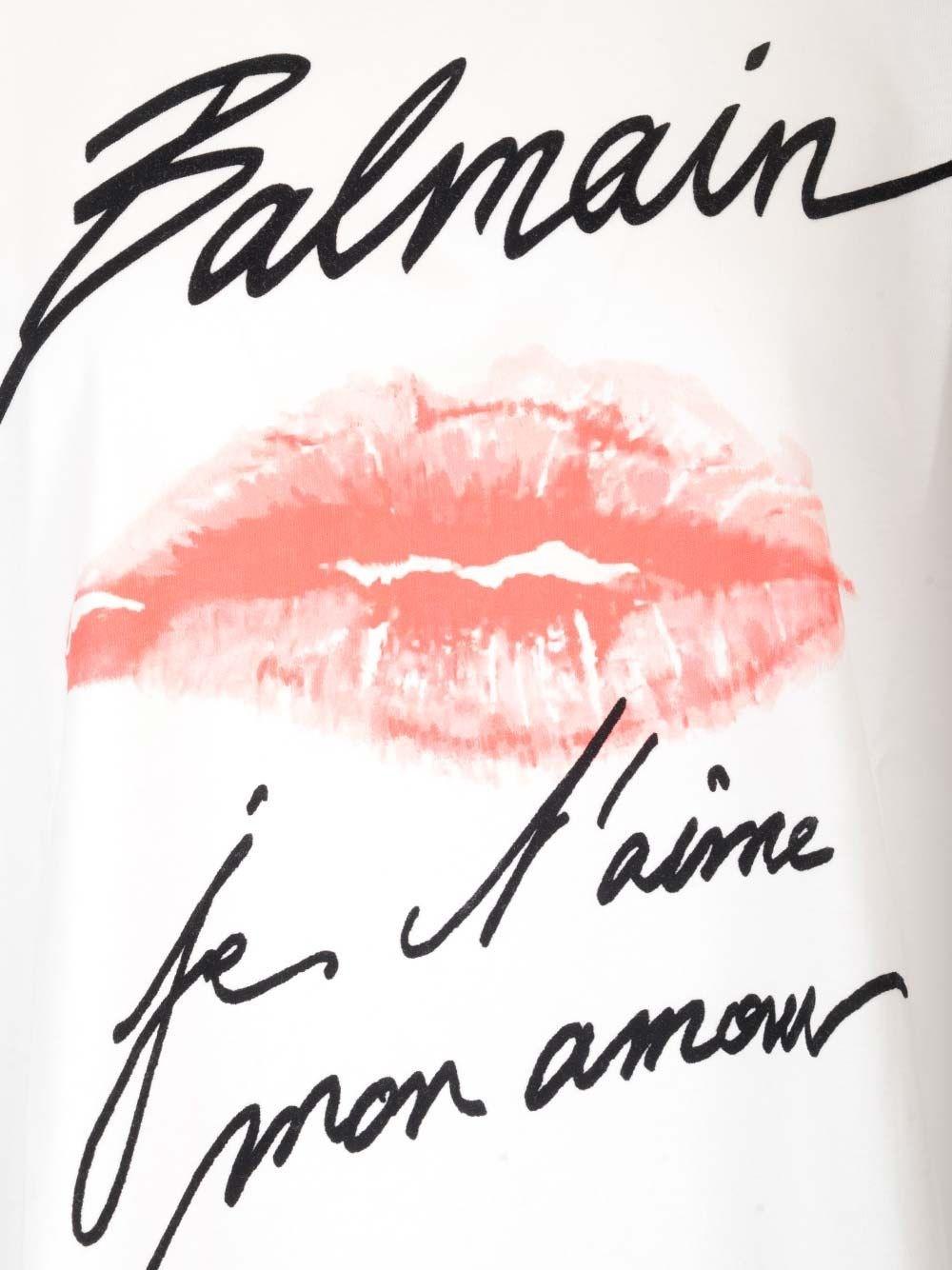 Al Duca D'Aosta Balmain T-shirt "Je t'aime" Outlet