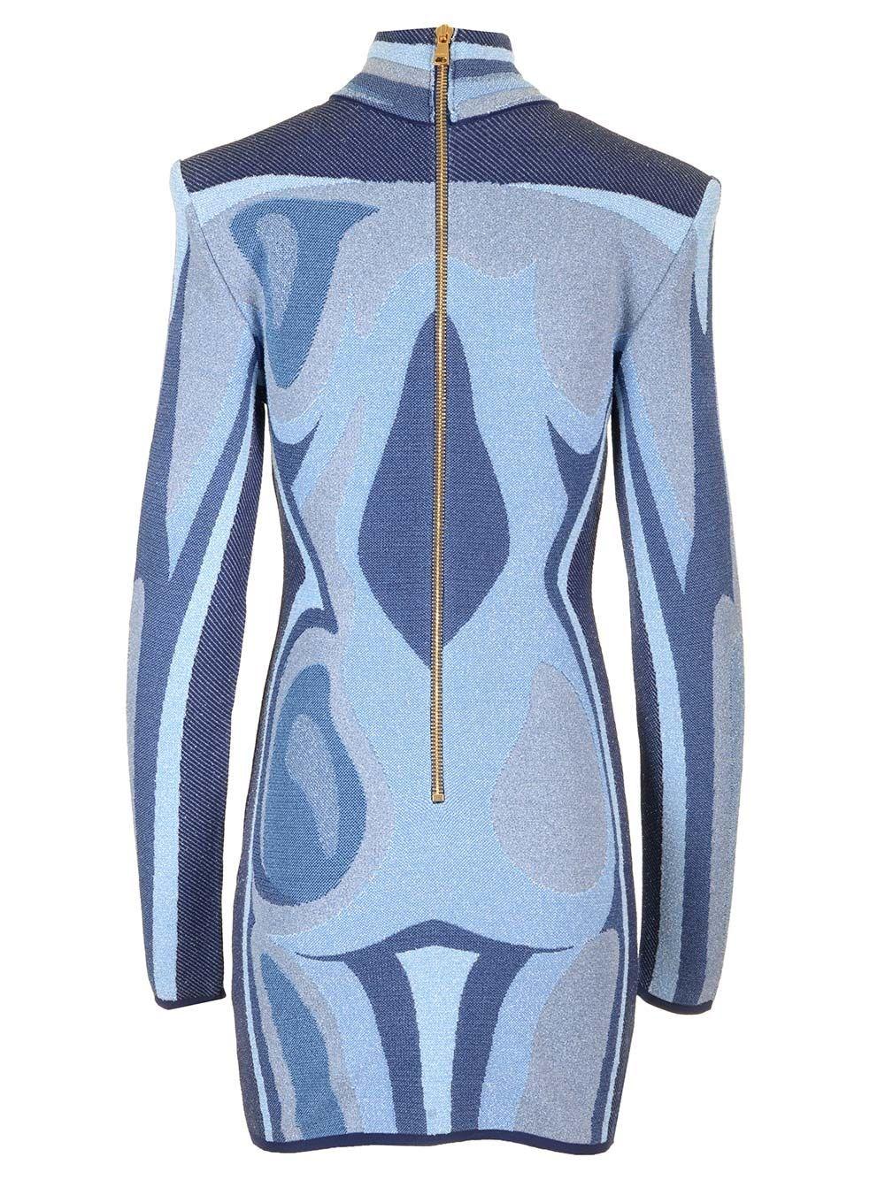 Al Duca D'Aosta Balmain Mini abito in maglia jacquard Moda