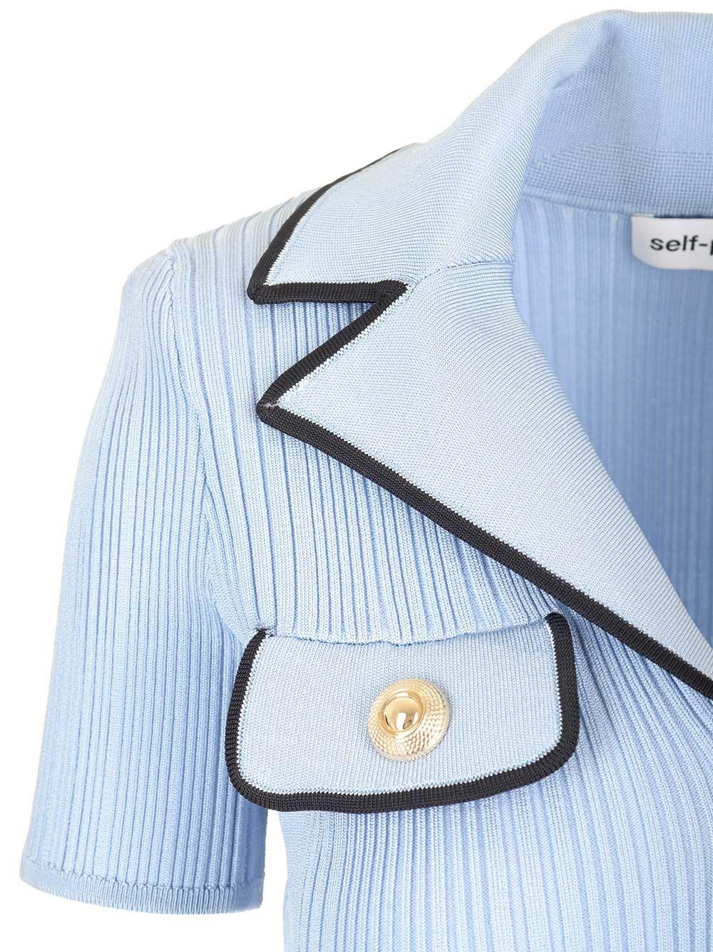 Al Duca D'Aosta Self-portrait Mini abito realizzato in maglia Qualità