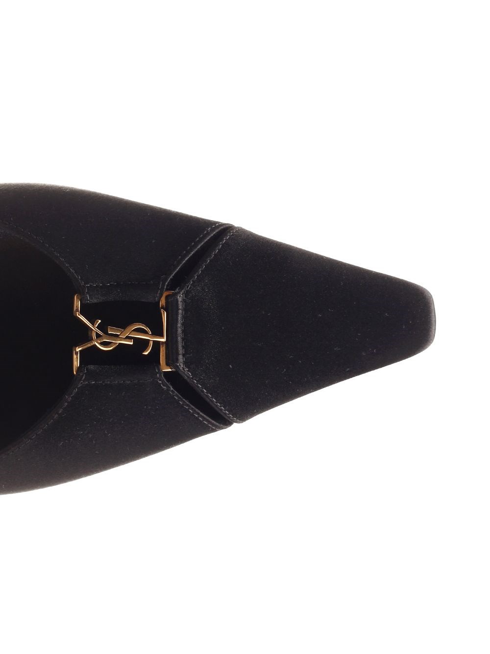 Al Duca D'Aosta Saint Laurent Ballerine aperte sul retro"BABYLONE" in crêpe satin Promozione Limitata