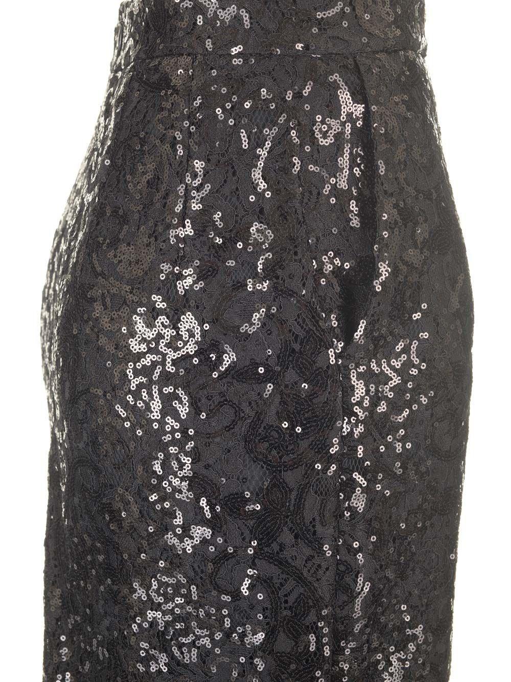 Al Duca D'Aosta Al Duca D'aosta Gonna tubino in pizzo e paillettes Shopping Online