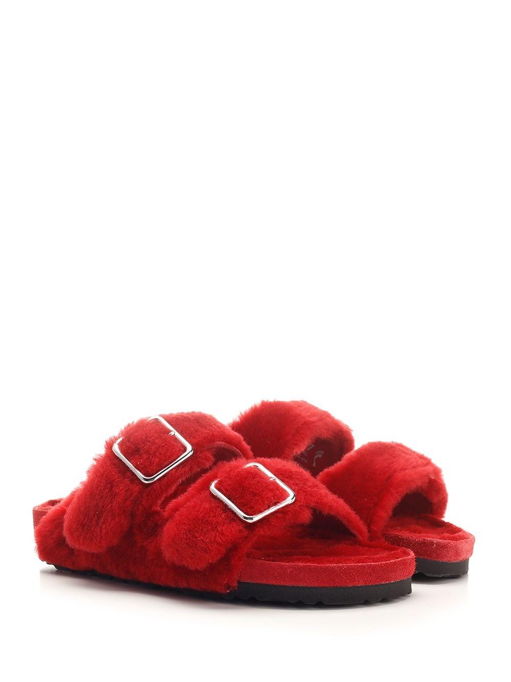 Al Duca D'Aosta Birkenstock 1774 Sandalo "Arizona" in shearling Vendita Calda
