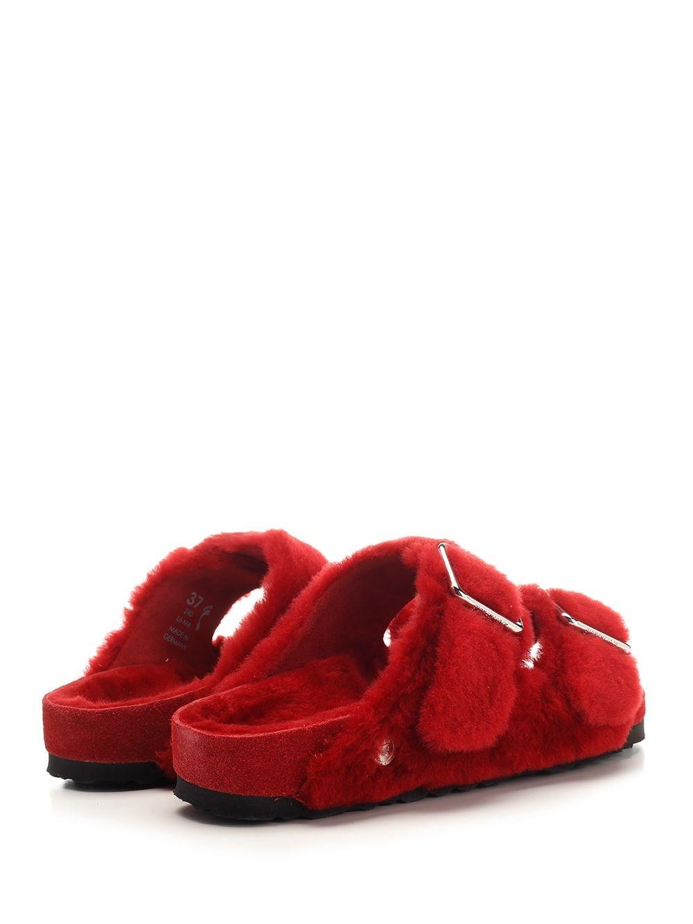 Al Duca D'Aosta Birkenstock 1774 Sandalo "Arizona" in shearling Vendita Calda