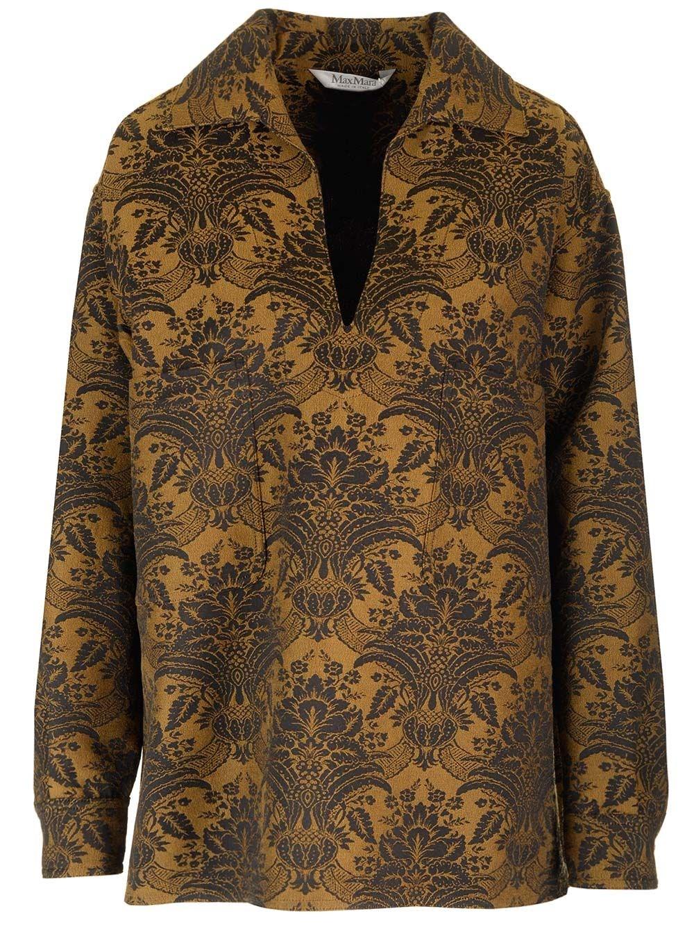Al Duca D'Aosta Max Mara Top in lana jacquard 2025