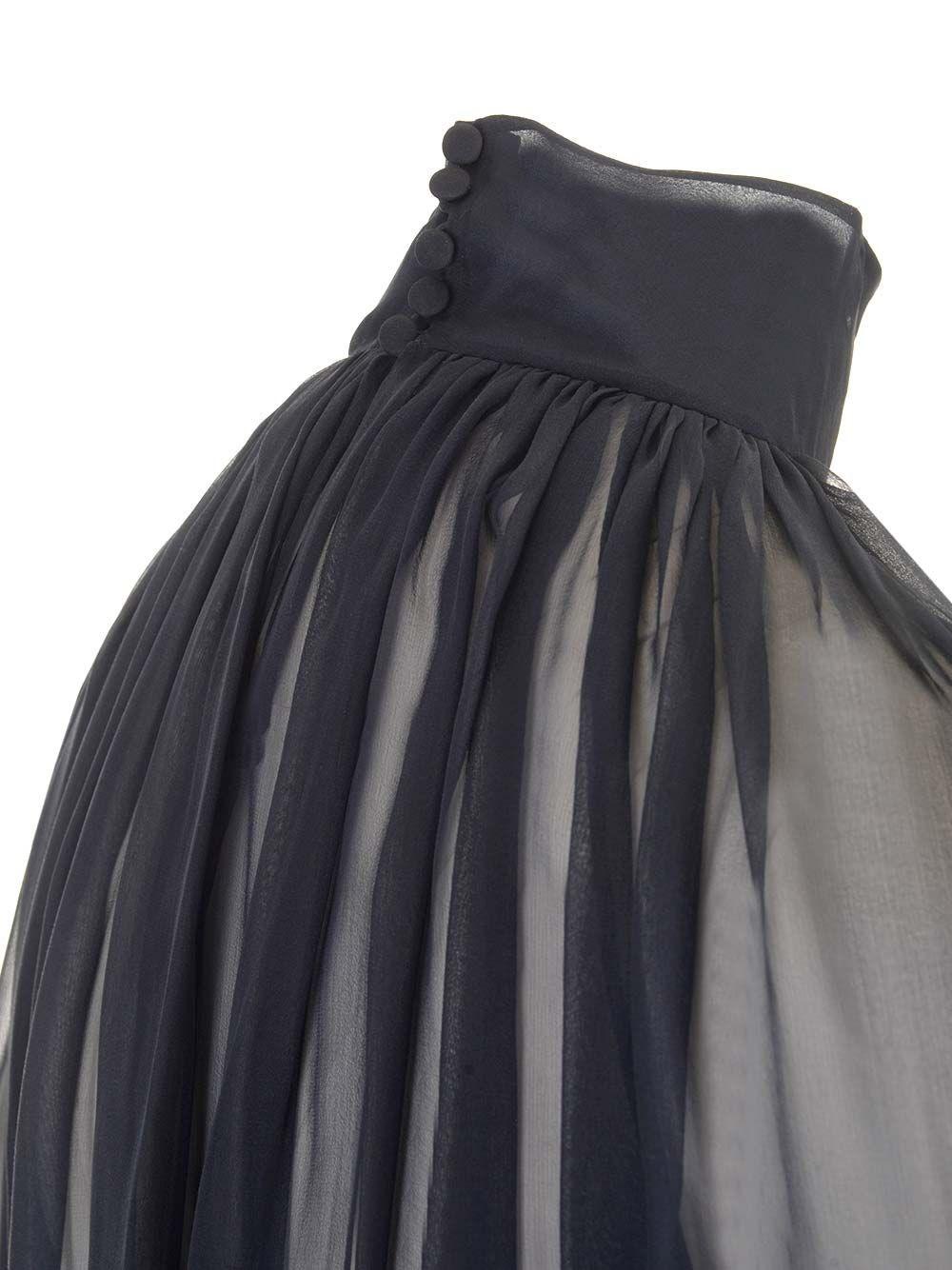 Al Duca D'Aosta Saint Laurent Blusa trasparente In Linea
