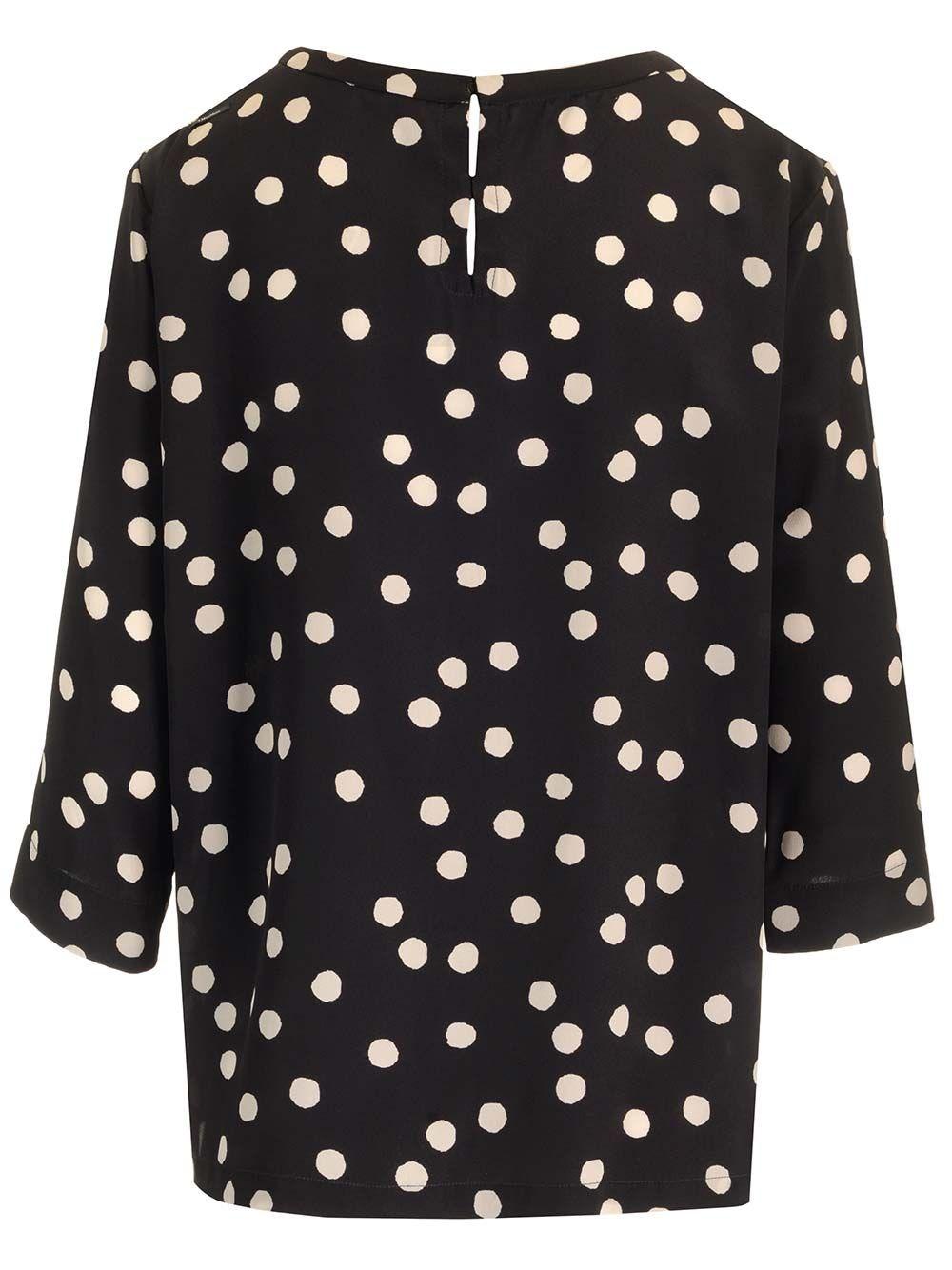Al Duca D'Aosta 's Max Mara Blusa "Arturo" in crepe Nuovo