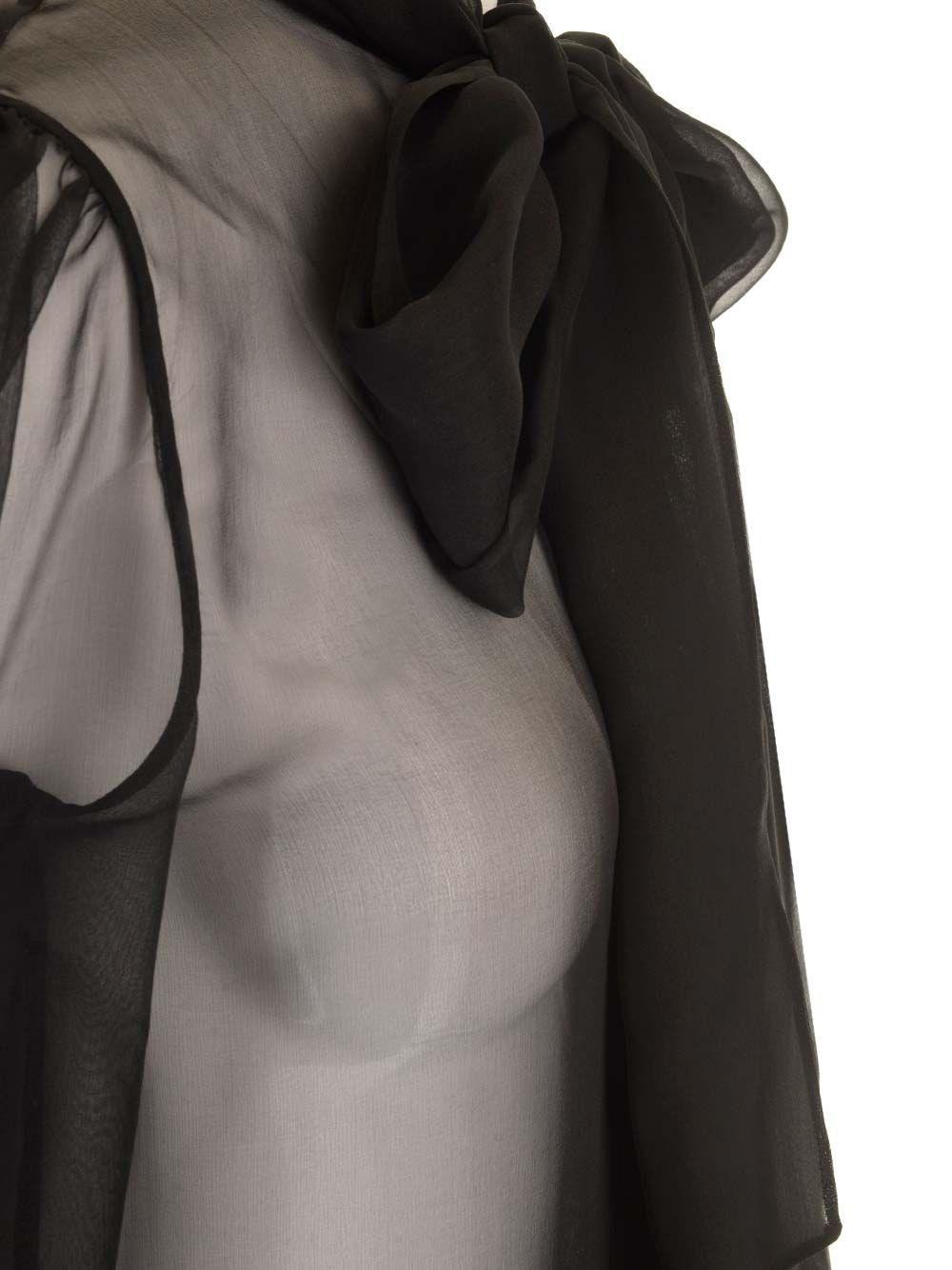Al Duca D'Aosta Saint Laurent Blusa in mussola di seta Qualità