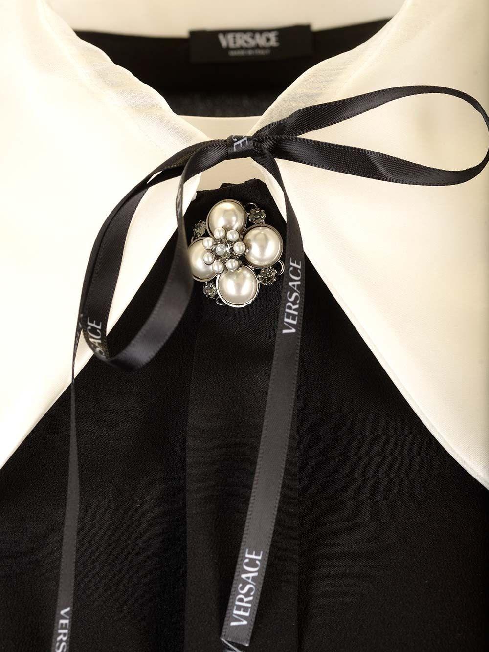 Al Duca D'Aosta Versace Blusa in crepe de chine Promozione