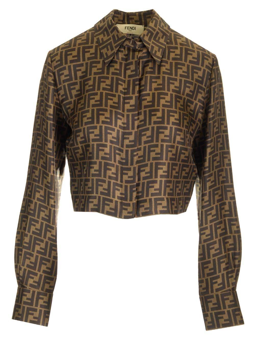 Al Duca D'Aosta Fendi Camicia corta in twill Pezzi Unici