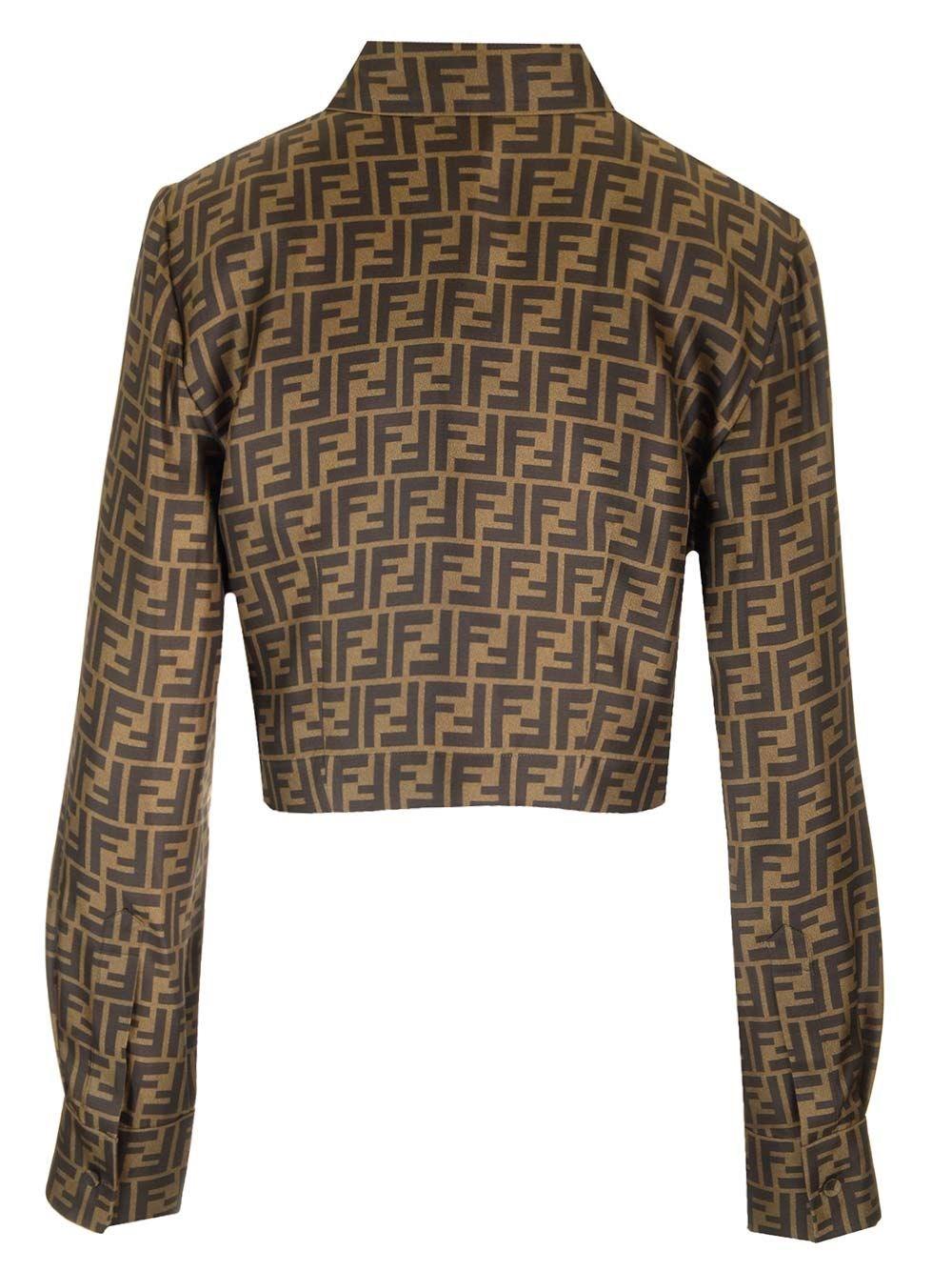 Al Duca D'Aosta Fendi Camicia corta in twill Pezzi Unici