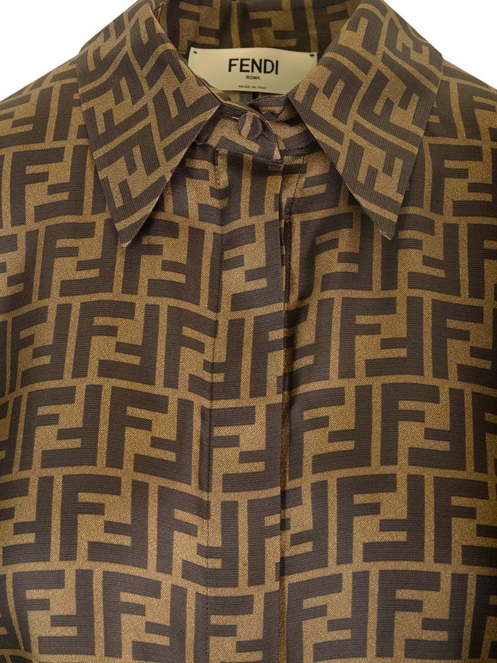 Al Duca D'Aosta Fendi Camicia corta in twill Pezzi Unici