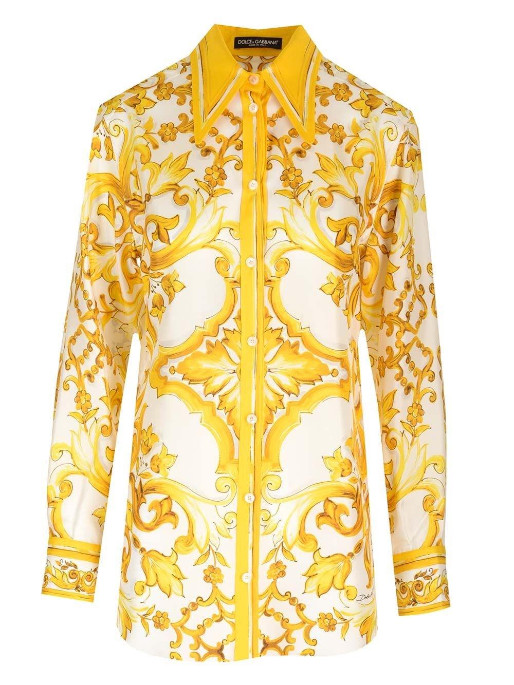 Al Duca D'Aosta Dolce & Gabbana Camicia in twill di seta Offerte