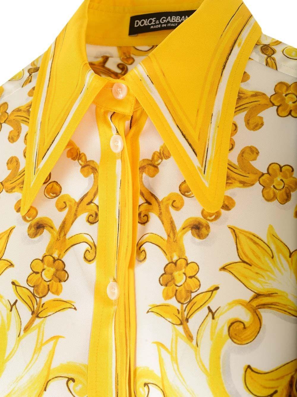 Al Duca D'Aosta Dolce & Gabbana Camicia in twill di seta Offerte