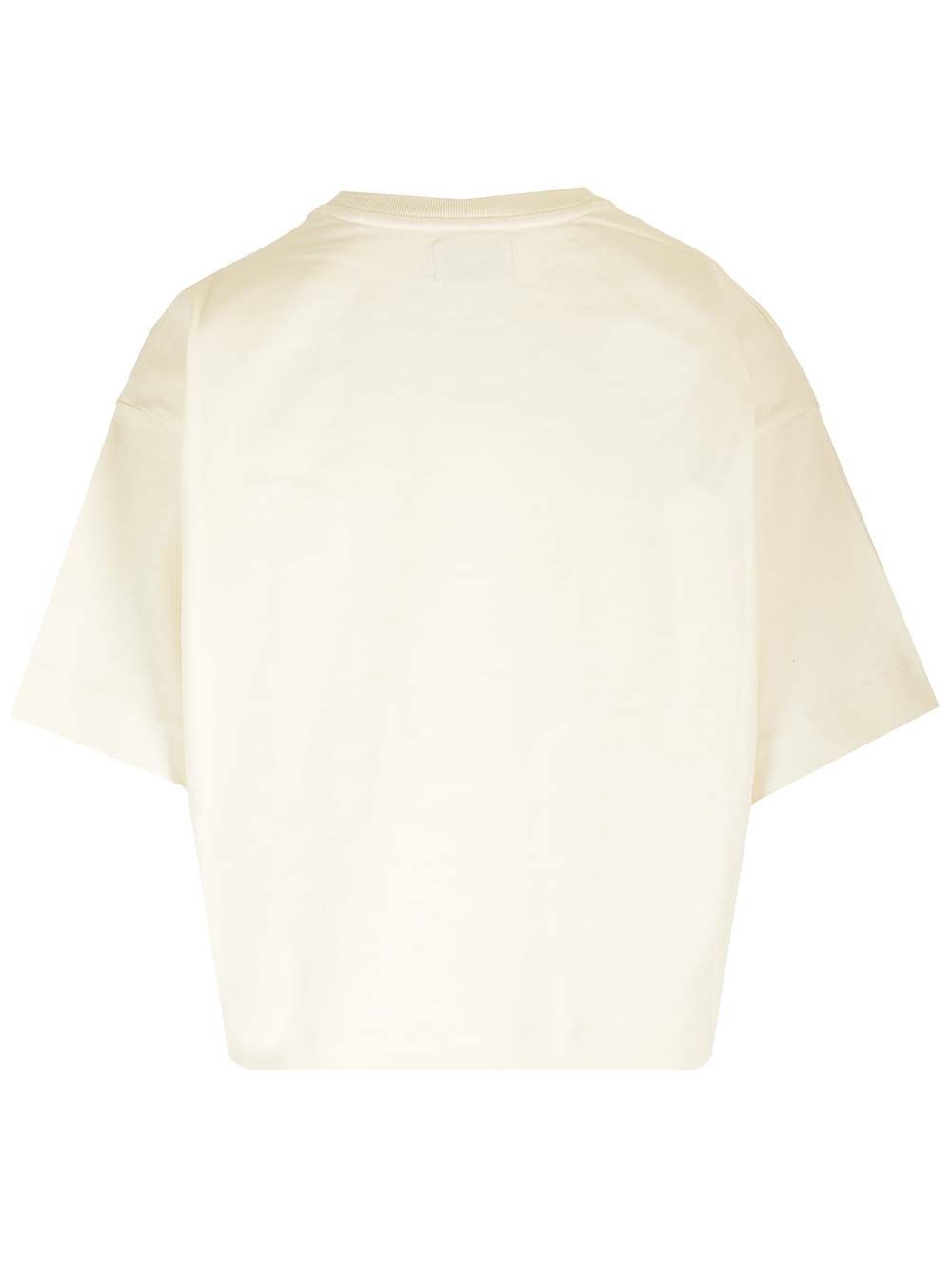Al Duca D'Aosta Autry T-shirt cropped avorio Acquista Ora