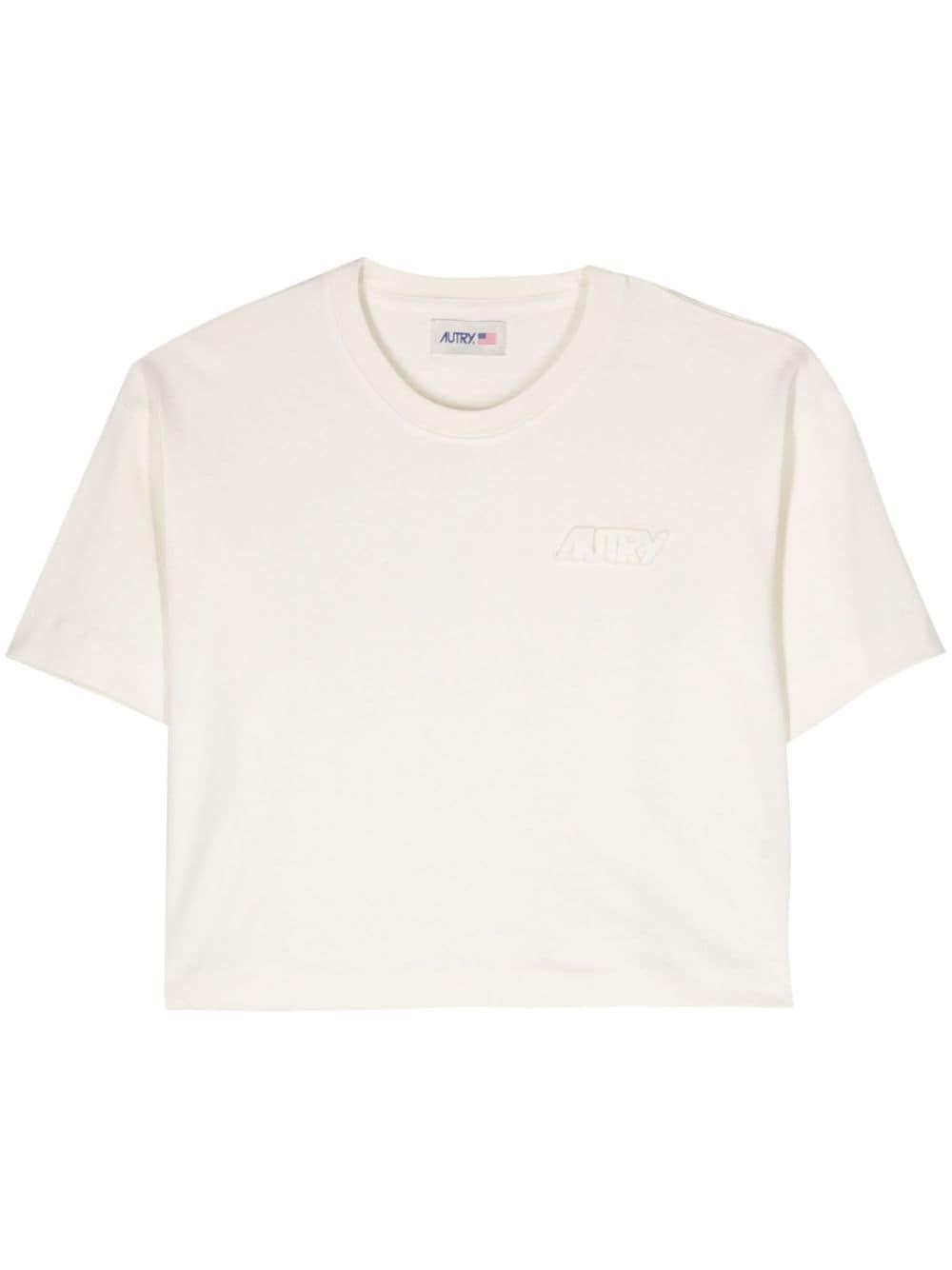 Al Duca D'Aosta Autry T-shirt cropped avorio Acquista Ora