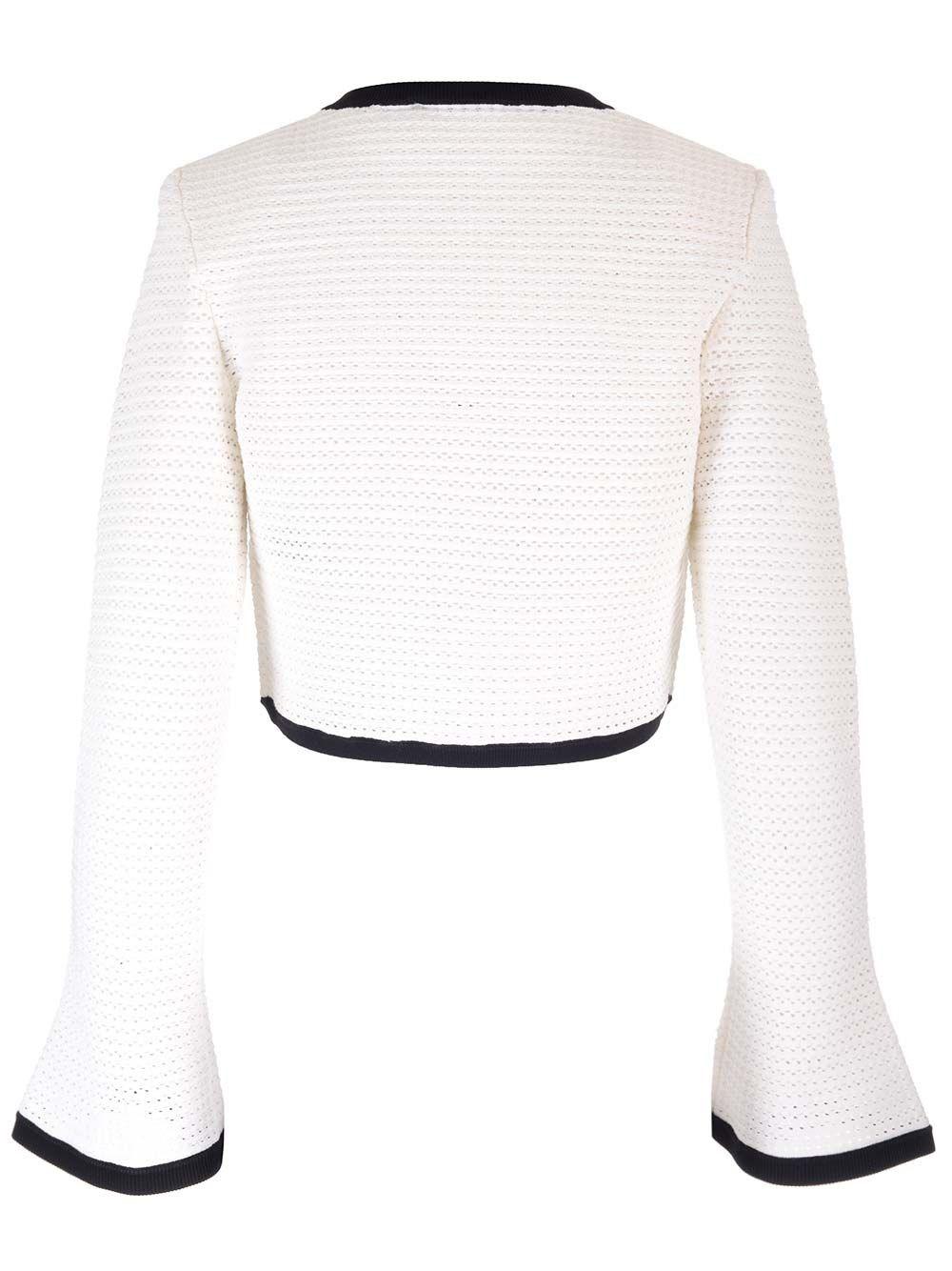 Al Duca D'Aosta Self-portrait Cardigan bianco all'uncinetto Affare Del Giorno