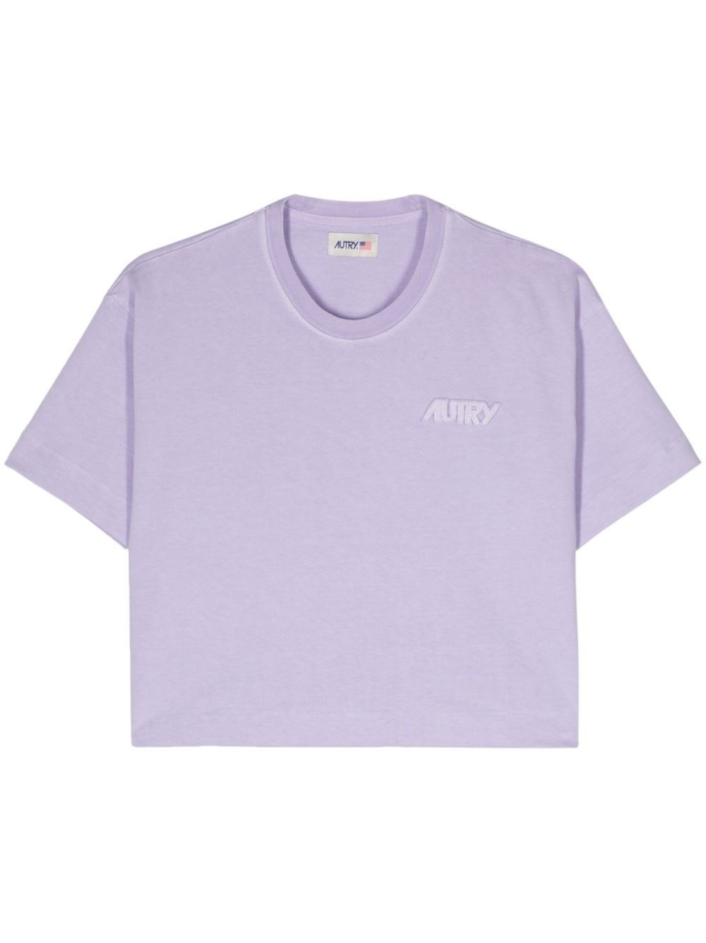 Al Duca D'Aosta Autry T-shirt cropped lilla Sconto