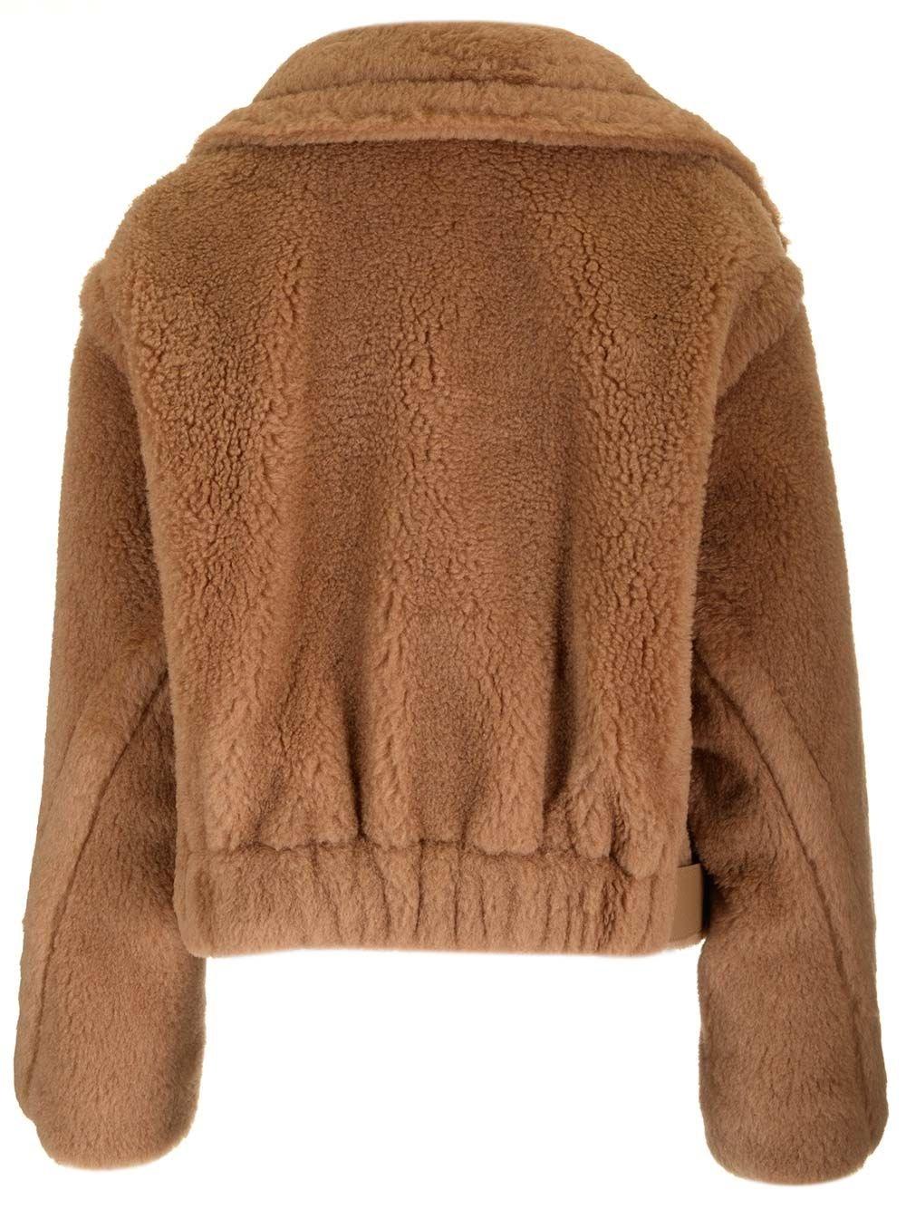 Al Duca D'Aosta Max Mara LOOK 24 - GARDONE TEDDY BIKER SILK CAMEL Offerta
