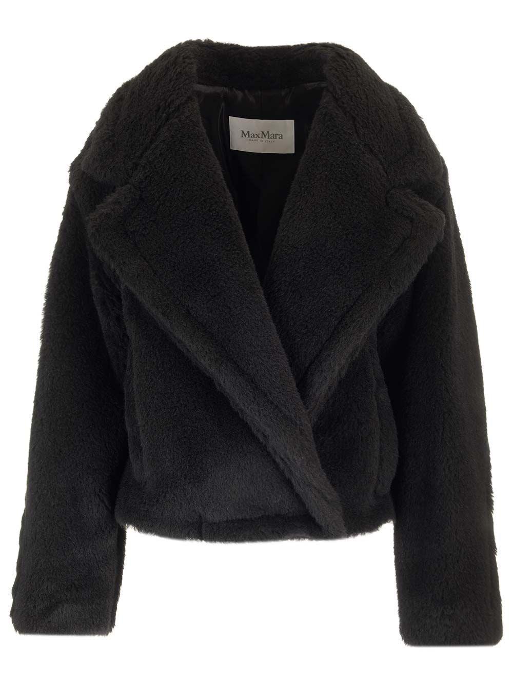 Al Duca D'Aosta Max Mara Giubbotto crop in tessuto Teddy Outlet
