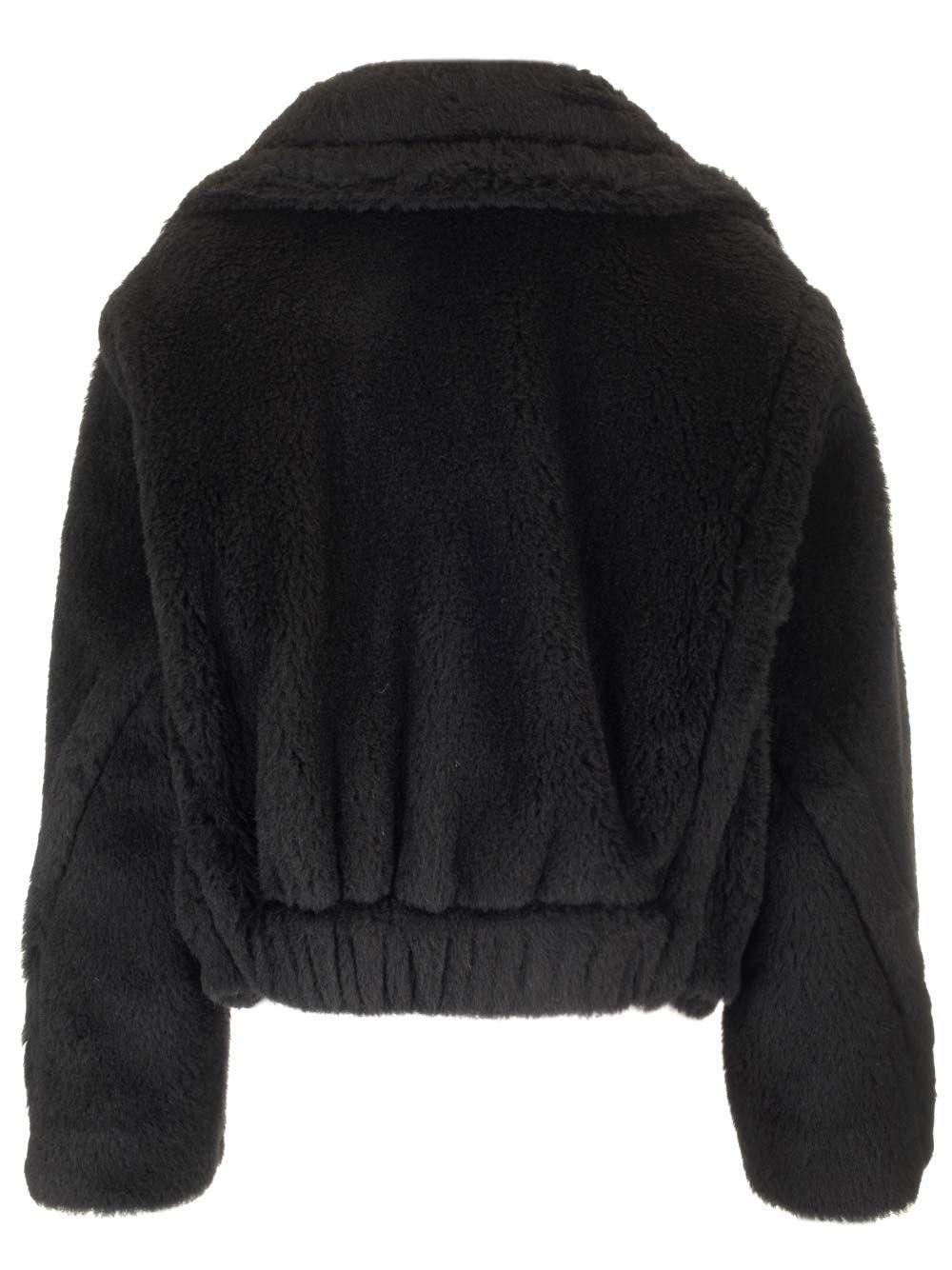 Al Duca D'Aosta Max Mara Giubbotto crop in tessuto Teddy Outlet