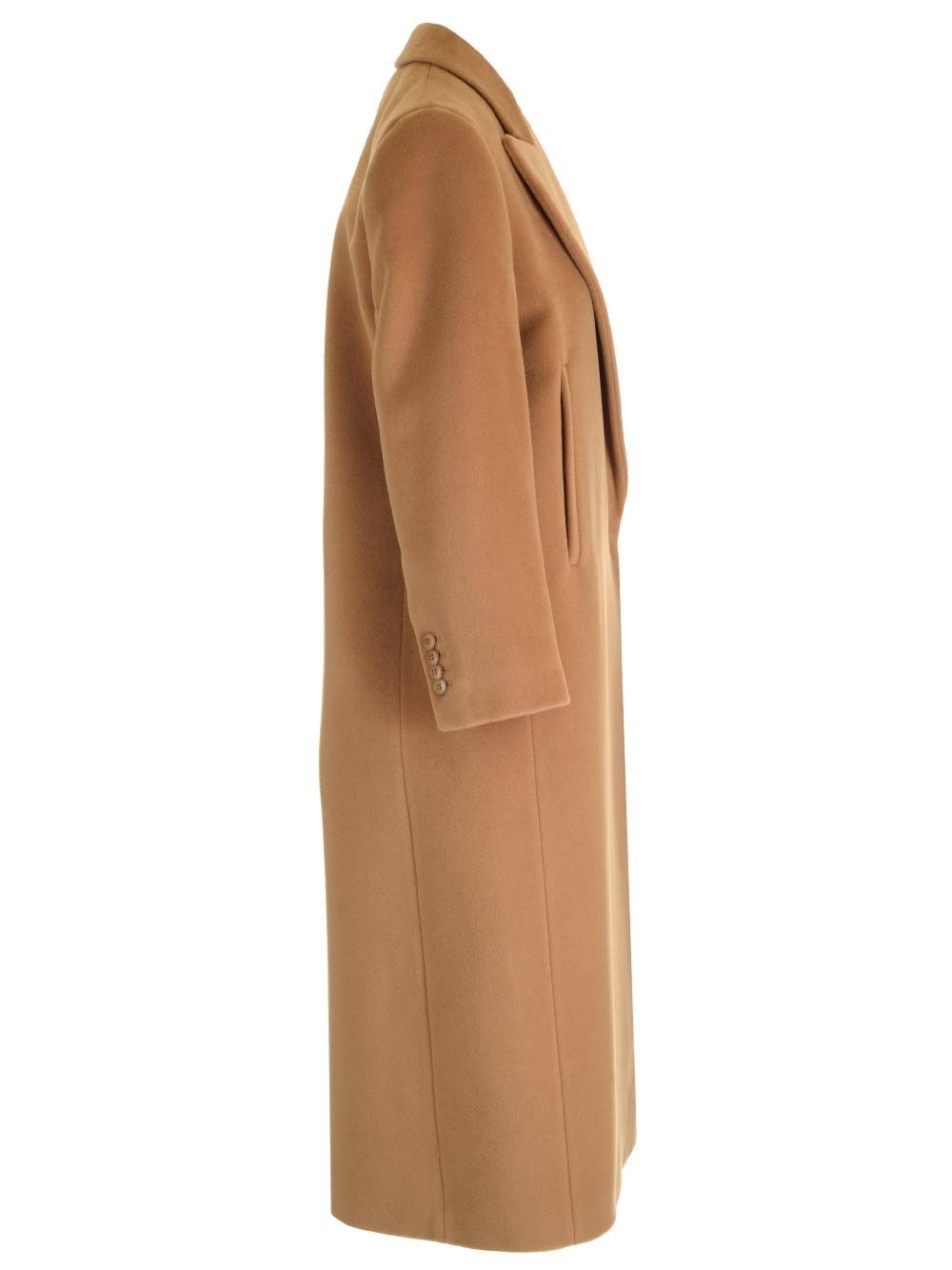 Al Duca D'Aosta Studio Max Mara Cappotto lungo doppiopetto in pura lana Italia