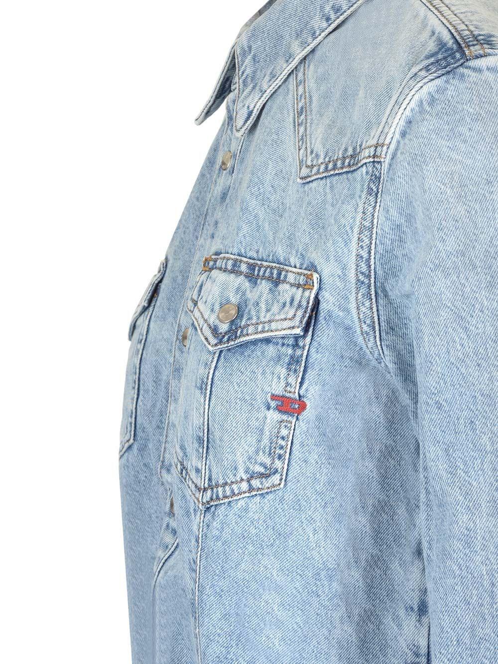 Al Duca D'Aosta Diesel Camicia western in denim Vendita