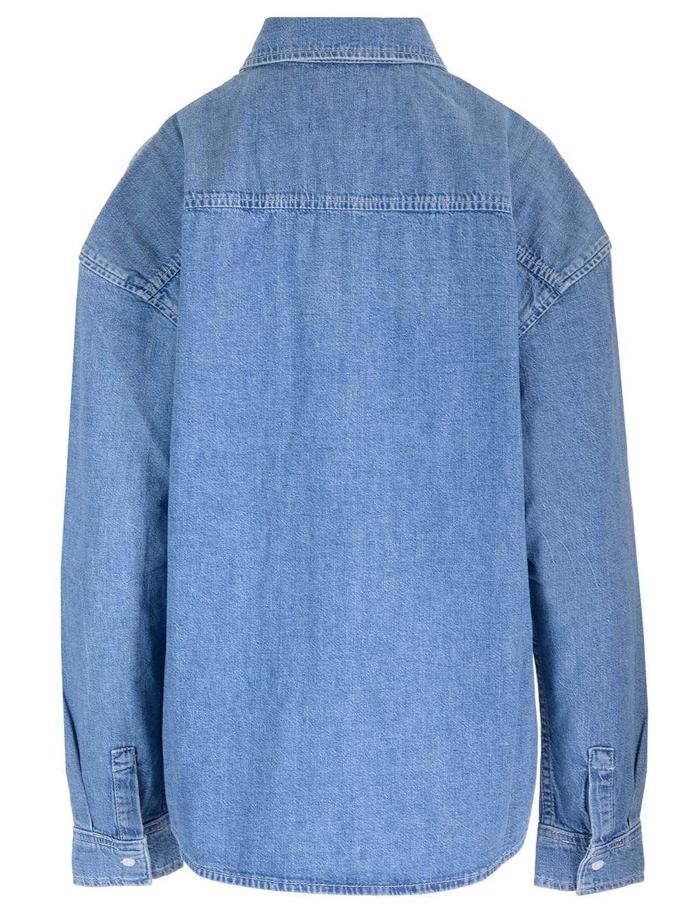 Al Duca D'Aosta Frame X Ritz Camicia in denim Sottocosto