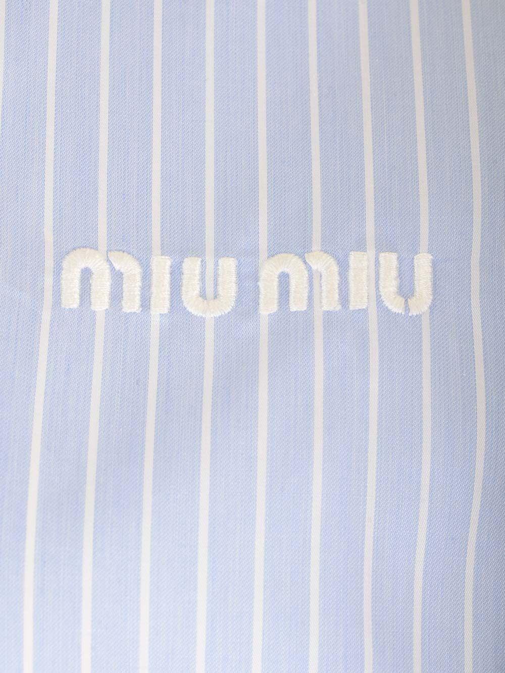 Al Duca D'Aosta Miu Miu Camicia in cotone a righe Novità