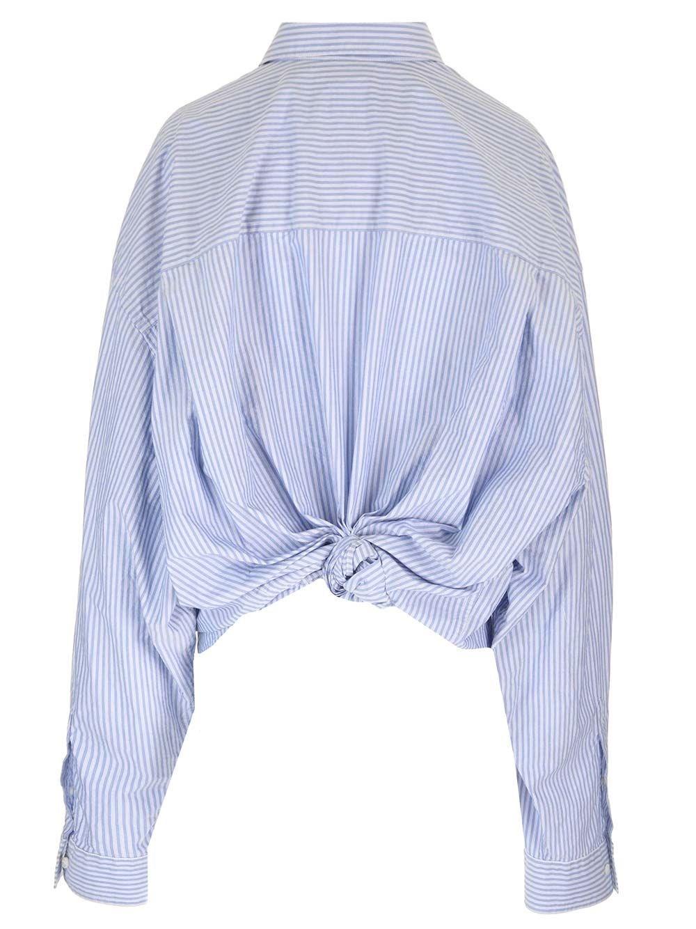 Al Duca D'Aosta Balenciaga Camicia oversize "Knotted Shirt" Sconto