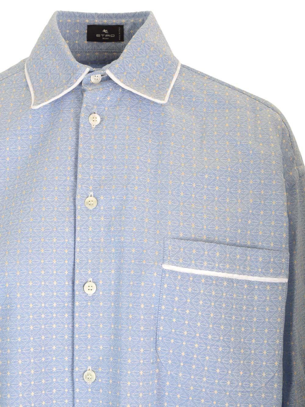 Al Duca D'Aosta Etro Camicia in cotone ricamato Outlet