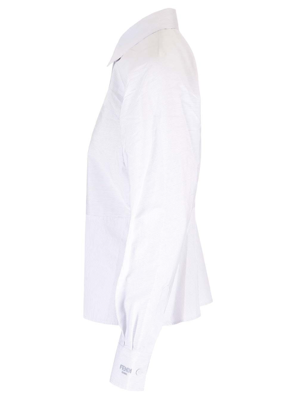 Al Duca D'Aosta Fendi Camicia slim fit a righe Spedizione Gratuita