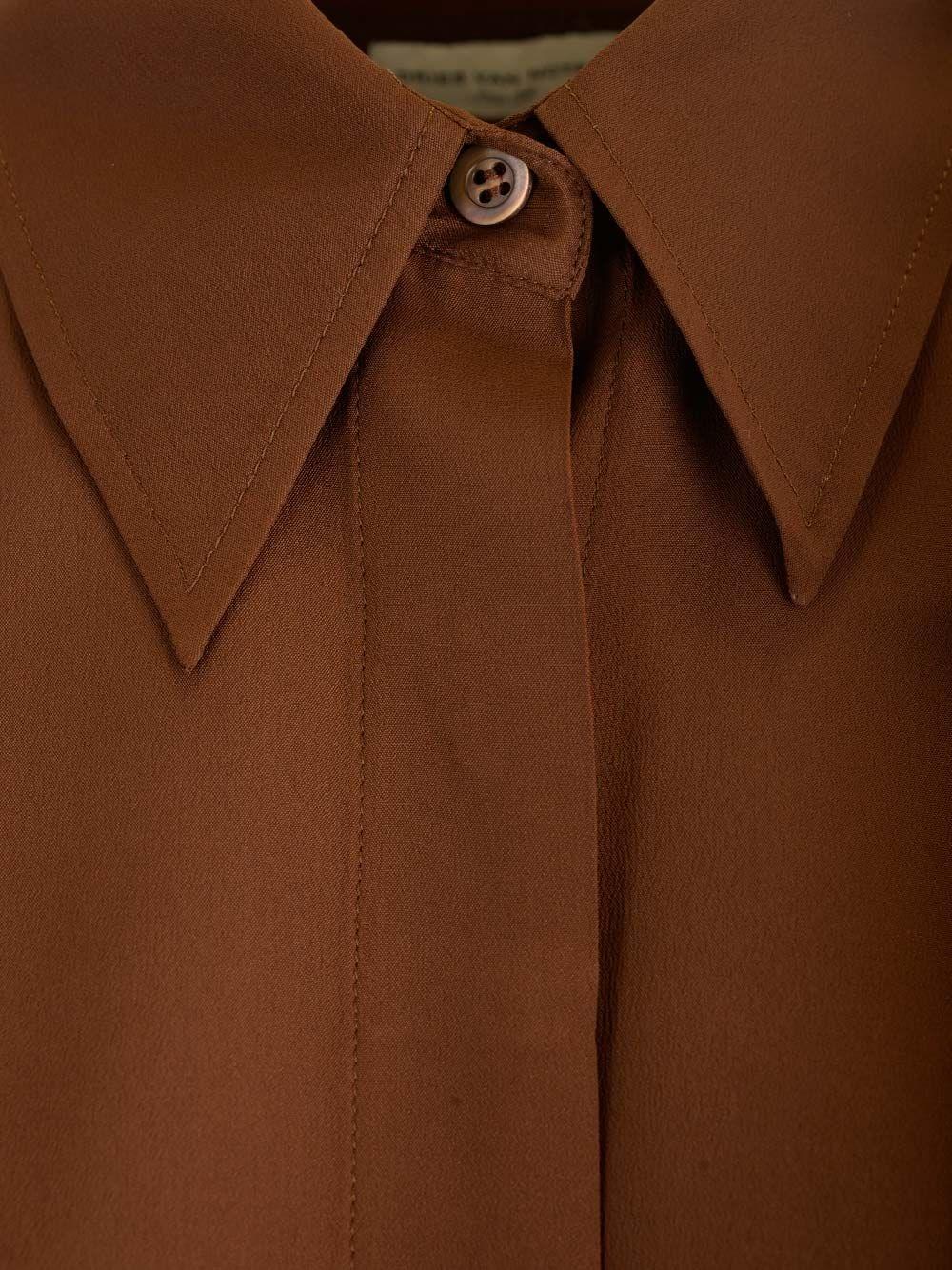 Al Duca D'Aosta Dries Van Noten Camicia in crepe di seta In Saldo