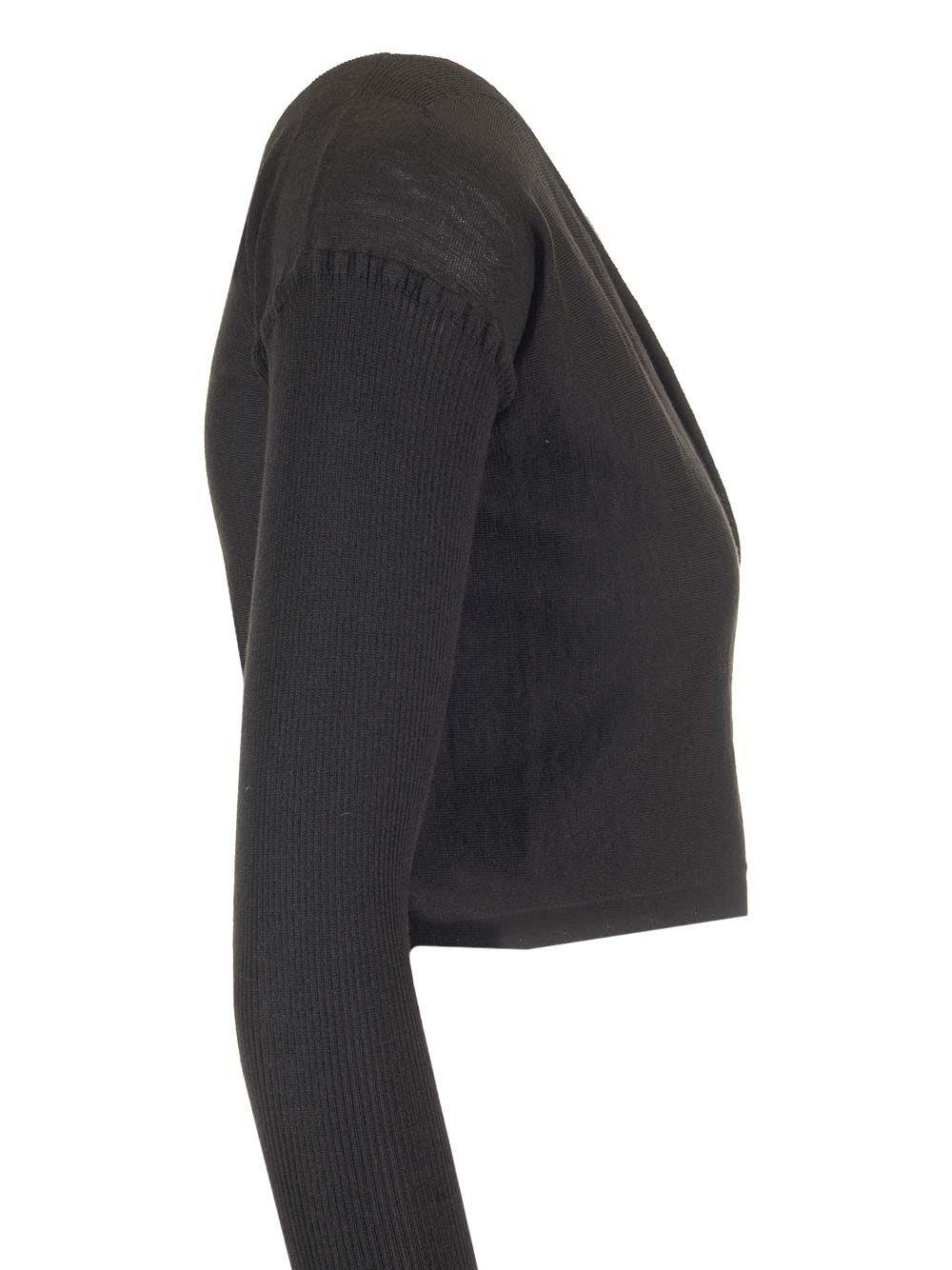 Al Duca D'Aosta Rick Owens Top incrociato in maglia Nuovo