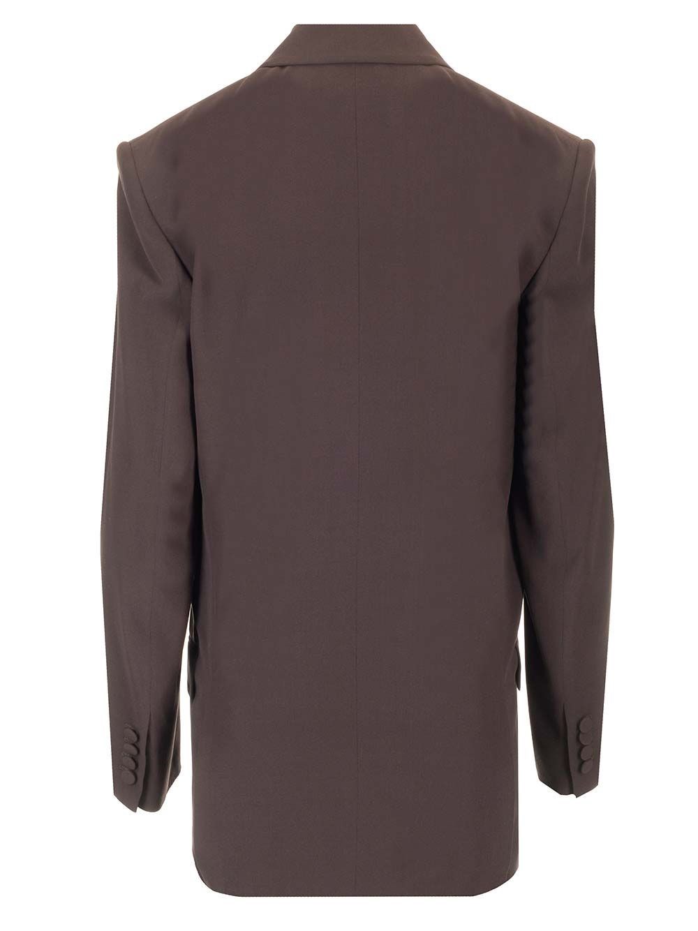 Al Duca D'Aosta Saint Laurent Blazer doppiopetto in seta Shopping Online