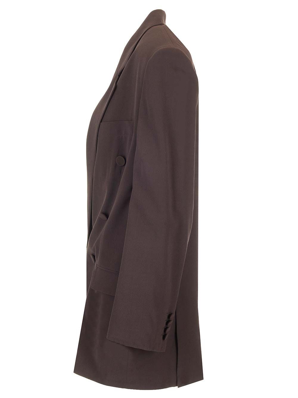 Al Duca D'Aosta Saint Laurent Blazer doppiopetto in seta Shopping Online